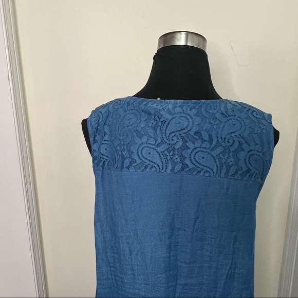 Periwinkle Boho Loose Relaxed Fit Boho Dress Size Large - Picture 8 of 16